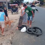 Vecinos del A.H. Progreso bloquean la Av. Participación: exigen a consorcio reparar viviendas desplomadas